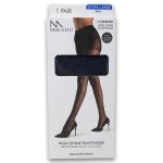 Falke Mikado High Shine Pantyhose Extra Large - Black