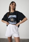 Hype Fleece Graphic Short - White