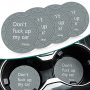 4PCS Car Cup Coaster Universal Pvc Non-slip Coaster Funny Personalized Decorative Coaster Suitable For Universal Most Car Car Interior Decorative A