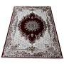 Dark Red White Beautiful Persian Design Large Carpet Rug - 400 X 300 Cm