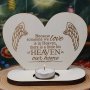 1SET Wooden Heart Candle Holder Christmas Home Decor Tea Candlestick Loss Family Souvenir Home Decor Room Decor Weddings Decor Tabletop Decor Aromatherapy Gift