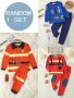 Random 1 Set Of Boy's Fireman Or Policeman Dress Up Clothes Color Blocking Accessory Patterned Suit Perfect For Birthday Halloween And Carnival Party Playing & Performance