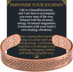 Jecanori Copper Bracelet For Men 18X Strength Mens Magnetic Copper Bracelets With 3 800 Gauss Magnets