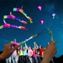 6PCS/12PCS Amazing LED Light Arrow Rocket Helicopter Flying Toy Party Fun Gift Slingshot Flying Popular Science Birthday Thanksgiving Christmas Gift Outdoor Game