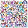 50PCS Cute Unicorn Waterproof Doodle Sticker Diy Creative Motorcycles Stickers For Car Laptop Phone Case Luggage Water