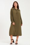 Asher Long Sleeve Button Down Shirt Dress