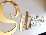Goldair Gold Acrylic Name Plaque - 20