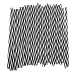 Straw Plastic Black Strip Pack Of 25