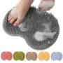 Silicone Shower Foot Scrubber Mat Upgraded Wall Mounted Slip Suction Cups Foot Scrubber Cleaner 2026 New Foot Back Cleaning Pad Back Washer Back Exf