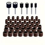 11PCS 60PCS Sanding Drum Kit For Drill Presses And Power Drills Including Rubber Drum Mandrels Drum Kit Sanding Bands Mandrel