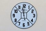 White Large Enamel Clock – 91CM