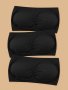 3 Pcs Comfortable Double-layer Extended Size Shoulderless Strapless Bra Slightly Breast Wrap Detachable Chest Pad Bra Women's Lingerie & Underwear