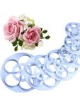 5 Petal Rose Petal Cutter Set Of 6