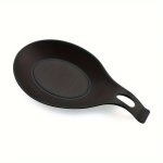 Silicone Kitchen Spoon Rest - Heat-resistant Easy-clean Soup Spatula Holder Food-grade Multiple Colors Available 1PC 3PCS Set