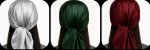 3 Pack Satin Head Band Hair Accessory Set