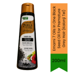 7 Oils In One Black Seed Oil For Premature Grey Hair Kalonji Tel 200ML - Premium Pure Herbal Oil For Scalp Care