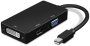 HUDIEMM0B MINI Dp To HDMI Vga Dvi Adapter Portable MINI 1080P Dp To HDMI Vga Dvi Cable Adapter Converter For Macbook Pr-o