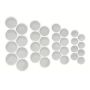 Keyring Earring Or Pendant Circle Epoxy Resin Silicon Mold - Set Of 4