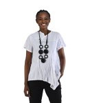 Crushed Panel Top - White Free