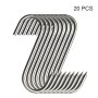 5/10/20PCS Stainless Steel Tip S Shaped Hook Butcher Shop Hot Cold Smoke Kitchen Small Accessories Of 304 Stainless Steel