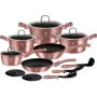 15 Piece Marble Coating Cookware Set - Irose BH-6045