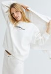 Motif-detail Sweatshirt - White The Hamptons