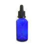 30ML Blue Glass Aromatherapy Bottle With Pipette - Black 18/78
