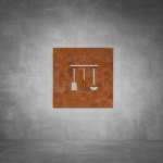 Kitchen Sign D01 - Rust - Powder Coated Aluminum