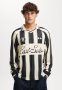 Cotton On Long Sleeve Soccer Jersey - Black/white/east Soho