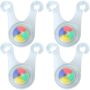 Sport Bike Multi Colour Under Seat Light Set Of 4 5.2X6.8CM