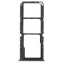 Sim Card Tray + Sim Card Tray + Micro Sd Card Tray For Oppo A74 5G CPH2197 CPH2263 Silver
