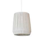 Tulip Pleated Linen Pendant Light Parchment