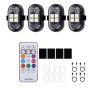 4 LED Wireless LED Flashlights -8 Type-c Rechargeable Colors