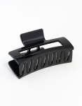 Large Shiny Black Coated Claw Clip