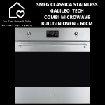 Smeg Classica Stainless Galileo Tech Combi Microwave Built-in Oven 60CM