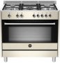 Rustica 5 Gas Burner With Electric Oven 90CM Cream