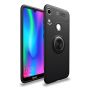 Magnetic Kickstand Gel Rubber Stand Case For Huawei Y7 Pro 2019 Black