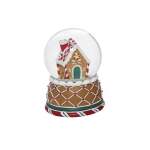 Water Ball With Ginger Figure 10X10X14CM - Gingerbread House