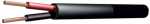 Pure RO1.0B Filo 1.0MM Black Round Speaker Cable 100M Blend Of Copper & Cca Stranded Conductors