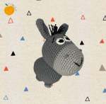 Donkey - Grey Soft Toy Teddy No Hanging Loop