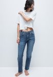 Straight Regular Ankle Jeans - Denim Blue