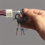 11pcs/set Car Plug Circuit Board Wire Harness Terminal Removal Tool Car Electrical Wiring Crimp Connector Pin Extractor Kit