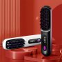 Portable Wireless Hair Straightener Comb 3 Temperature Settings For Different Needs Negative Ion Technology USB Rechargeable Lightweight For Travel & Home Use