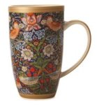 Maxwell & Williams William Morris Strawberry Thief Coupe Mug 420ML Blue