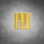 Baby Changing Sign D01 - Polished Brass