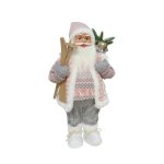 Santa Standing With A Bag And Ski's 60CM