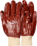 Pioneer Gorgon Brown Heavy Duty Pvc Glove Knit Wrist