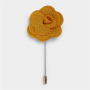 Men&apos S Begonia Mustard Lapel Pin