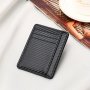 1PC Men's Pu Simple Fashionable Carbon Brazing Credit Card Card Holder Storage Coin Purse