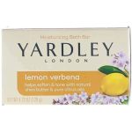 Yardley London Lemon Verbena With Shea Butter & Pure Citrus Oil Moisturizing Bar 4.25 Ozr Pack Of 6